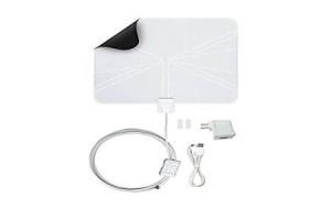 The Winegard FlatWave Amped FL5500A 50 Mile - Best Indoor Antenna for Areas with Poor Reception 